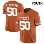 Texas Longhorns Youth #50 Michael Flanagan Authentic Orange NIL 2022 College Football Jersey LJO12P8O